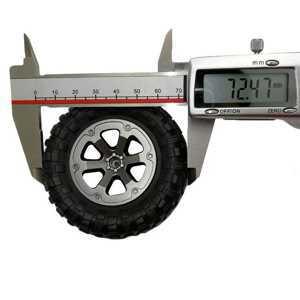 Set 4 Bánh Xe Thay Thế Cho Xe Đồ Chơi Điều Khiển Từ Xa WPL B14 C24 Truck RC 1 / 16