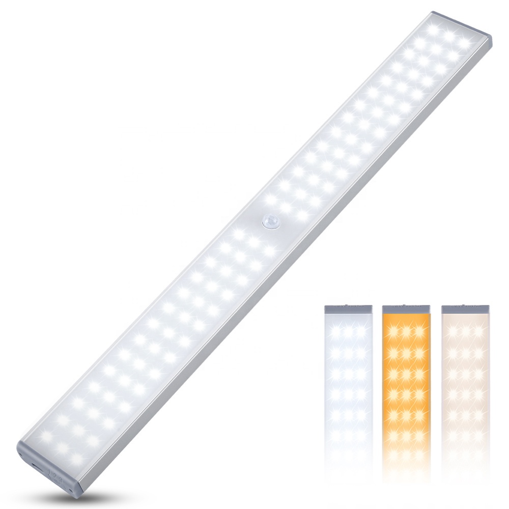 Đèn LED 60 80 Bóng Cảm Ứng Toàn Thân Sạc USB Điều Khiển Từ Xa Dành Cho Tủ Quần Áo
