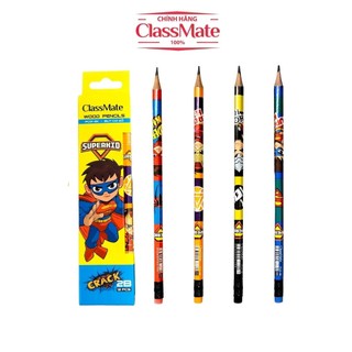 Bút Chì Gỗ Có Tẩy 2B CLASSMATE - 1 Chiếc, Nét Bút Mịn, Hình Siêu Nhân Ngộ Nghĩnh, Dùng Để Luyện Chữ Cho Học Sinh PC01-SK