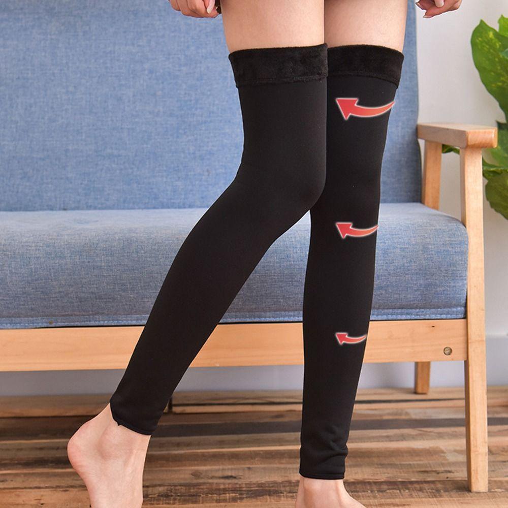 Vớ Dài Giữ Ấm Chân Màu Sắc Đơn Giản Thời Trang Mùa Đông Cho Nữ