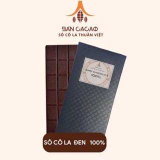 Socola đen 100% nguyên chất cacao, không đường, đắng đậm - Bản Cacao - Vietnam Dark chocolate sugar free
