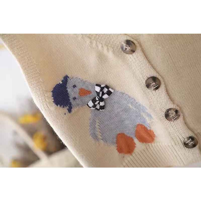 Áo Ghi Lê Dệt Kim Thời Trang Thu Đông Cho Bé 0-4 Tuổi