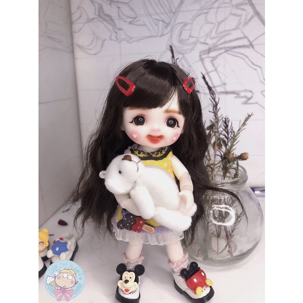 Búp bê faceup 1/8 mặt cười má trái tim