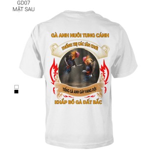 Áo thun nam gà đá - áo gà chiến gà chọi gd07