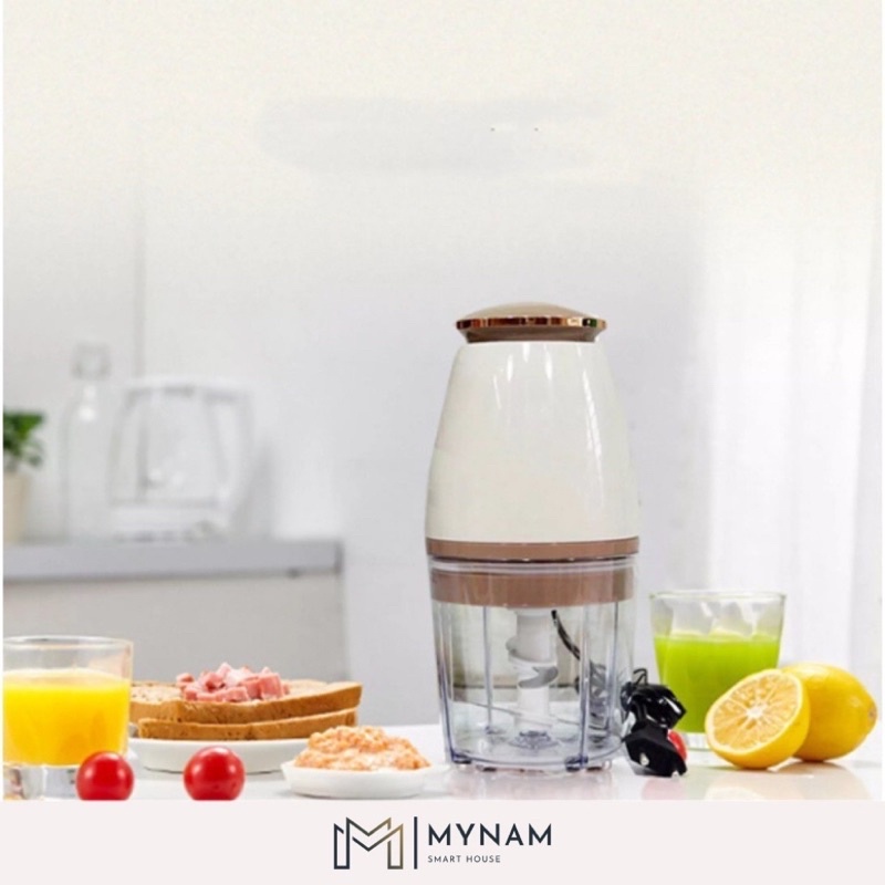 Máy xay MYNAM đa năng 750ml 350W, xay thịt cá đồ ăn dặm cho bé thực phẩm tháo rời có thể mang đi
