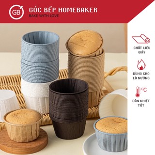 25 Cốc Nướng Bánh Nhám Xếp Viền - Đế Giấy Nướng - Ly Nướng Cupcake GBDB006