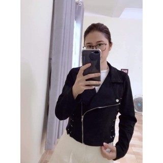 Áo khoác da lộn xịn