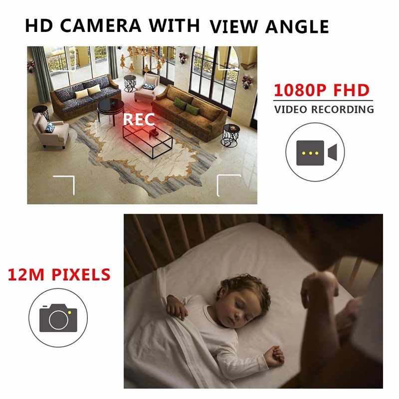 Máy Quay Hồng Ngoại Mini Full HD 1080P Hỗ Trợ Quay Ban Đêm Và Phát Hiện Chuyển Động IR-CUT DV Thẻ TF