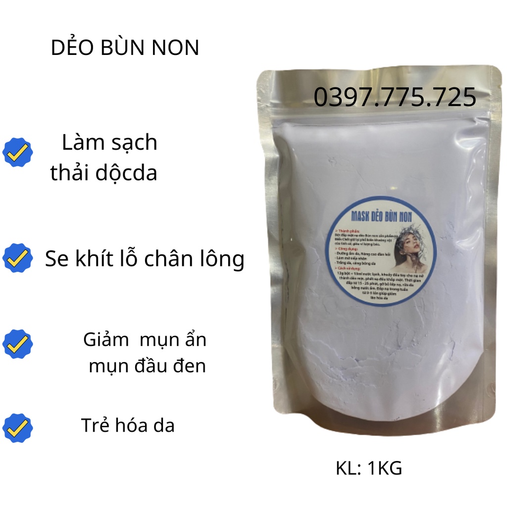 mặt nạ dẻo bùn non sản phẩm hanmade