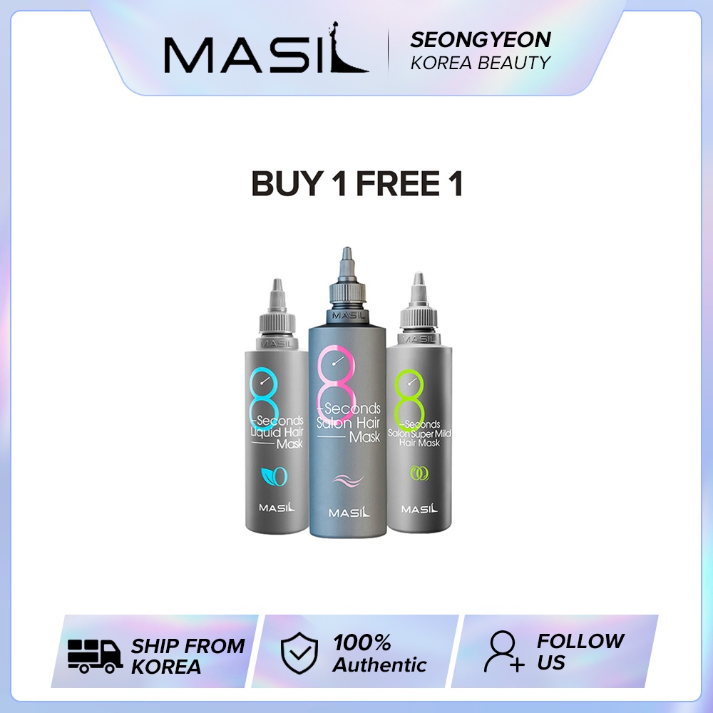 Mặt Nạ Ủ Tóc MASIL 8 Giây Dạng Lỏng Siêu Nhẹ (100ML) - Mua Một Tặng Một