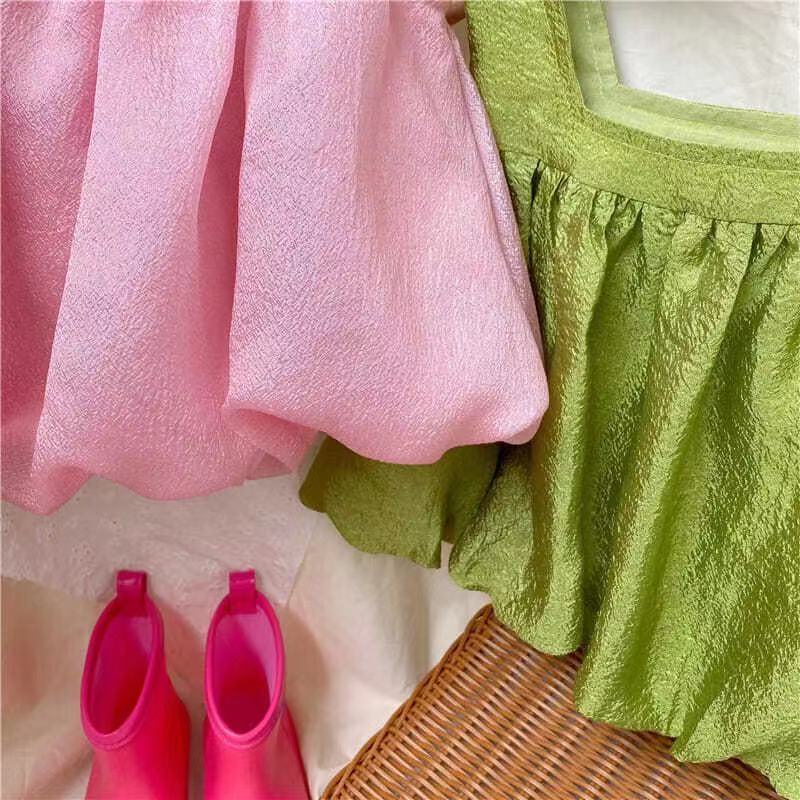 Set Áo Sơ Mi Cổ vest + Chân Váy Bút Chì Lưng Cao Phong Cách Hàn Quốc Thời Trang Mùa Hè Xinh Xắn Cho Nữ