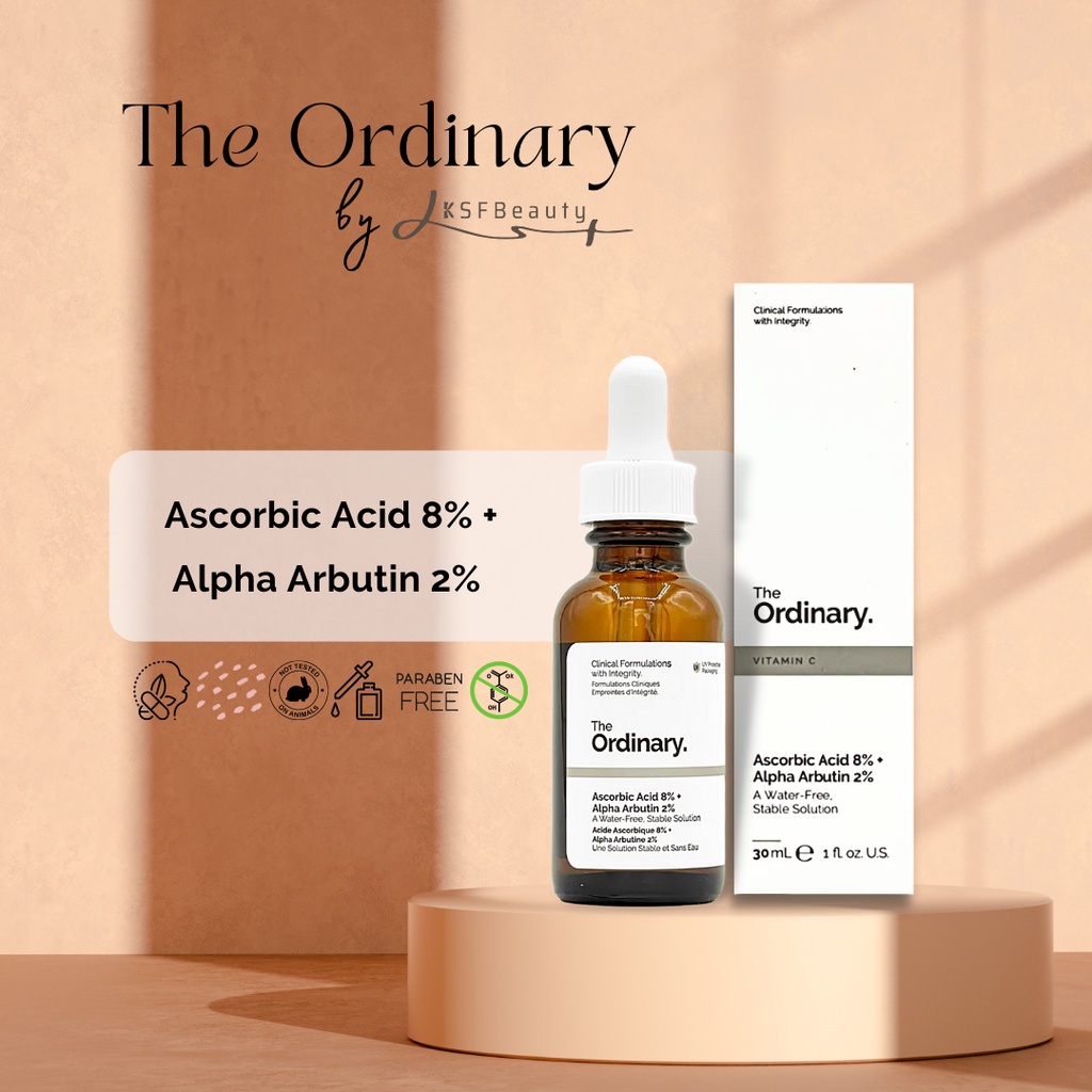 Serum sáng da- Vitamin C - Ascorbic Acid 8% + Alpha Arbutin 2% - The Ordinary chính hãng