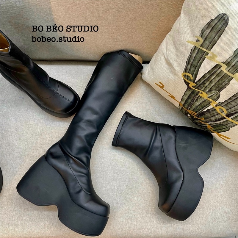 BỐT ĐÙI B55 PLATFORM ĐẾ CAO 12CM