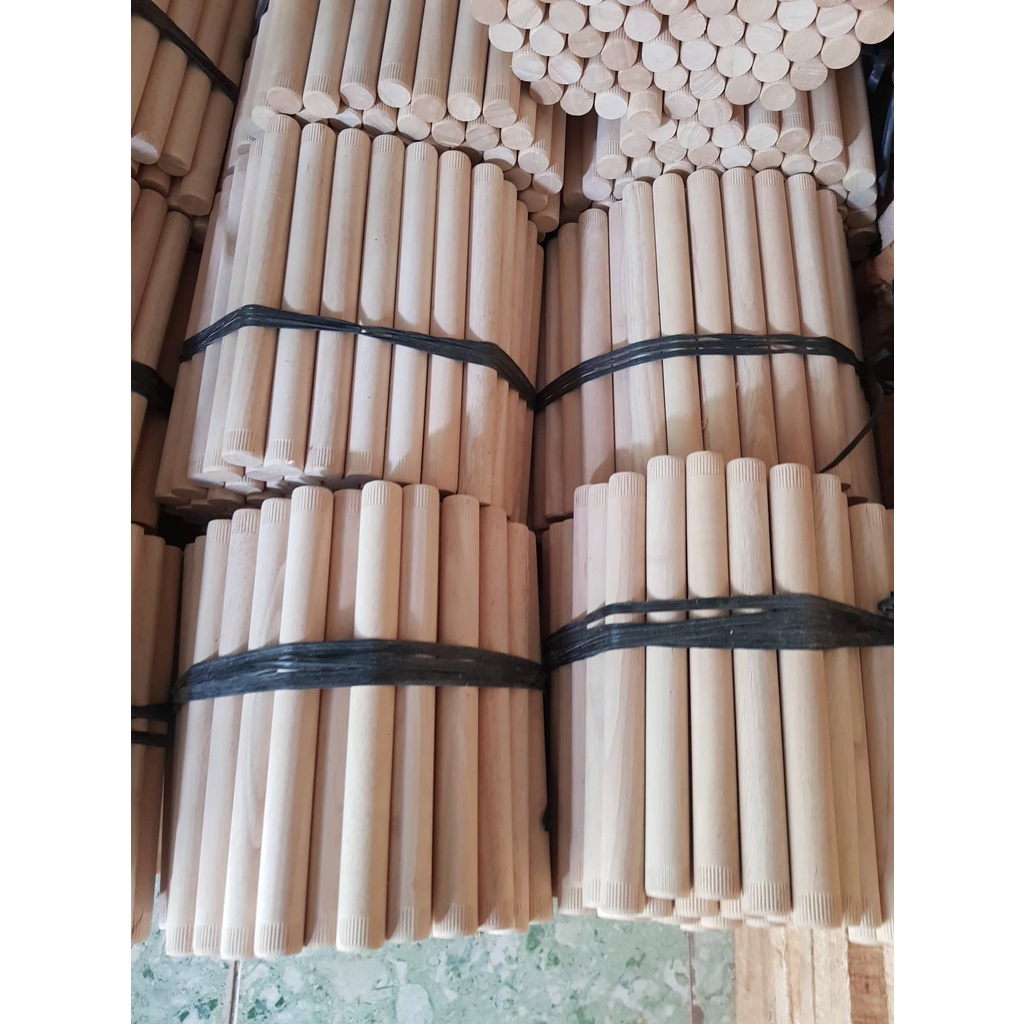 Thanh gỗ tròn dài 50cm  dùng decor,treo macrame