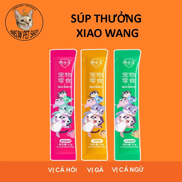 SÚP THƯỞNG ĐỦ VỊ CHO MÈO THANH 15GR