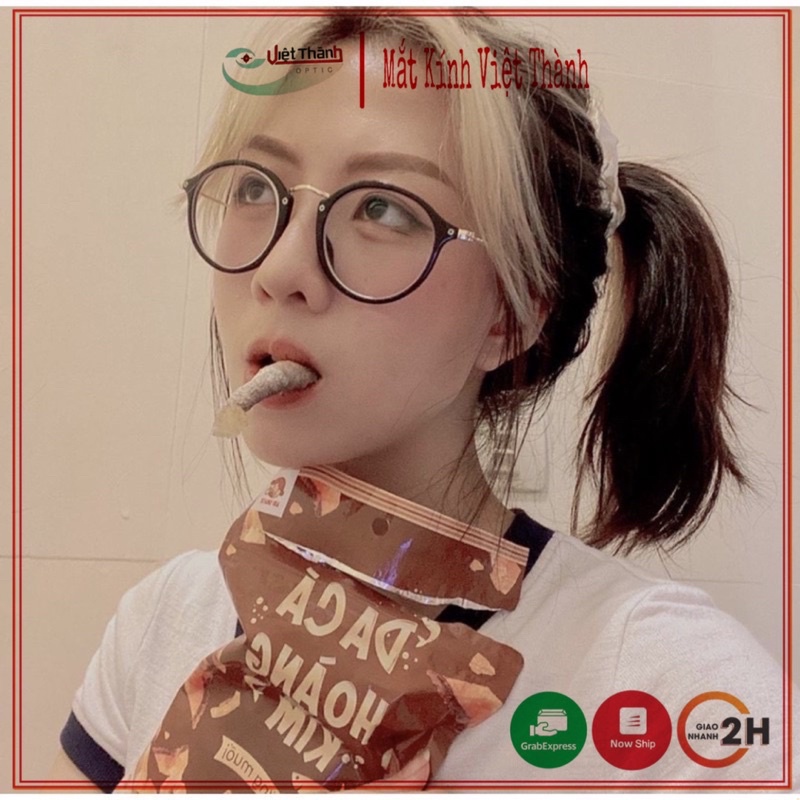 Kính Mắt TRẮNG Có Độ Lắp Cận Theo Yêu Cầu Kiểu Dáng Dễ Thương Học Sinh Sinh Viên Đáng Yêu