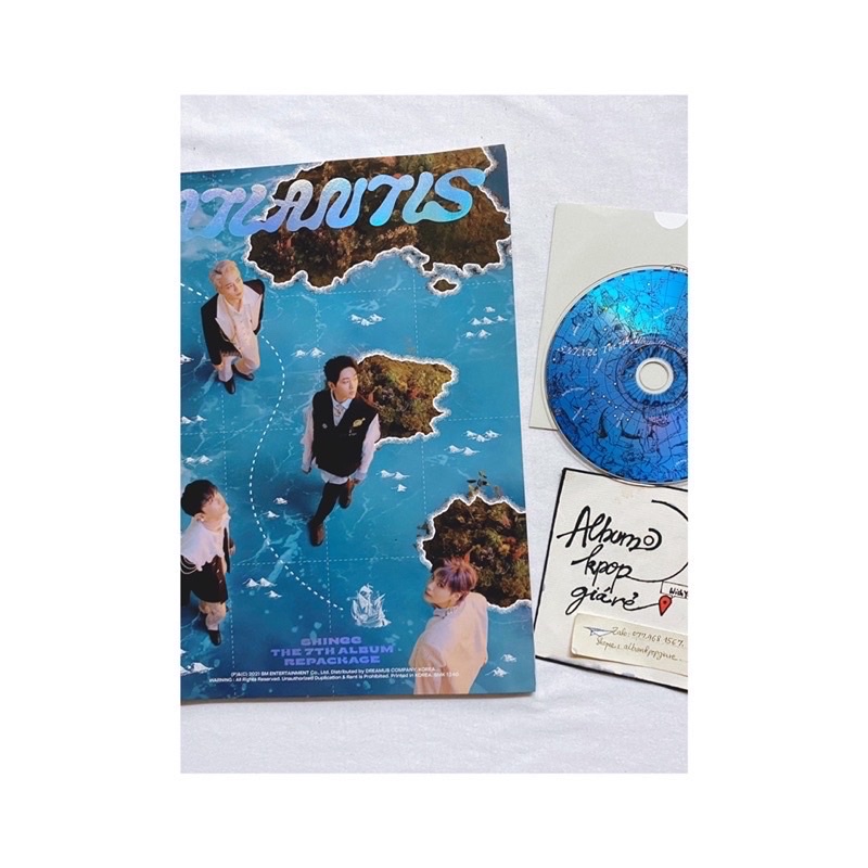 shinee album Atlantis đã khui seal, gồm CD và photobook