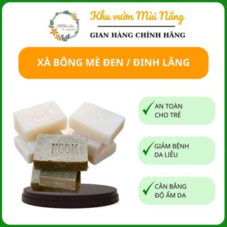 Xà bông mè đen noom - organic - 100gram/ bánh - hộp 4 bánh