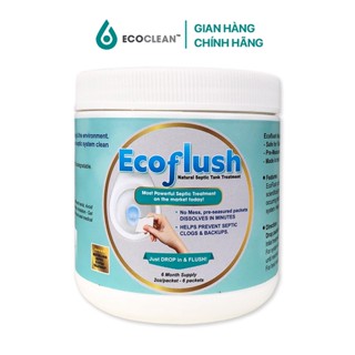 Hộp 6 Gói Men Vi Sinh Sử Lý Hầm Cầu - EcoFlush x KPT CHEM - Giảm Thông Tắc Bồn Cầu