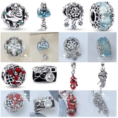 Mặt Dây Chuyền Bạc 925 Hình Người Nhện Độc Đáo