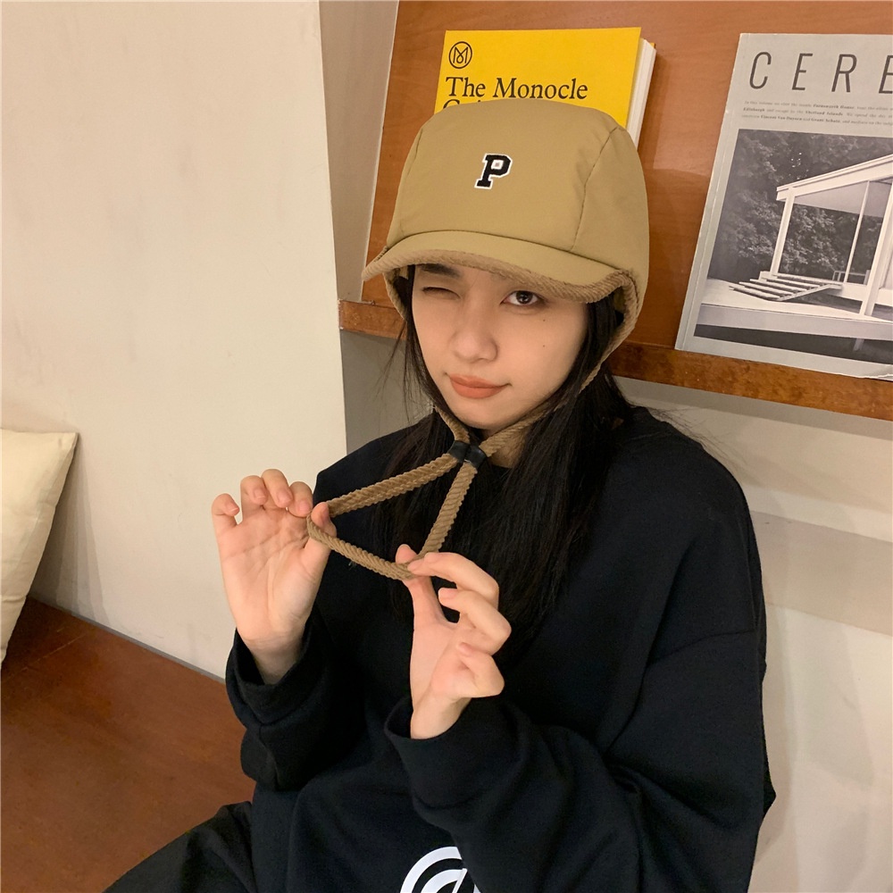 Mũ Cotton Nhung Chống Thấm Nước Kiểu Nhật Bản Thời Trang Mùa Đông Cá Tính