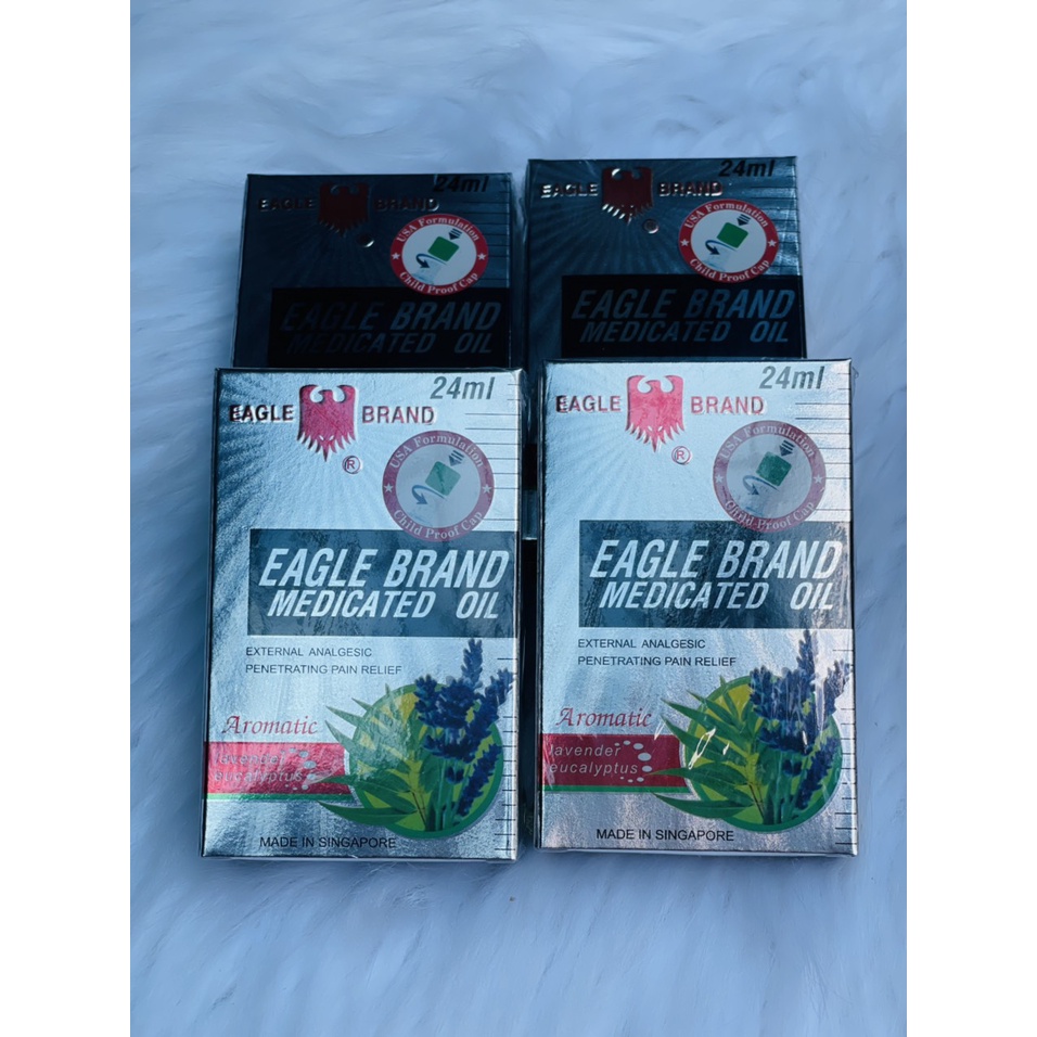 Dầu gió con ó  Eagle Brand Medicated Oil Refresh 24ml Singapore