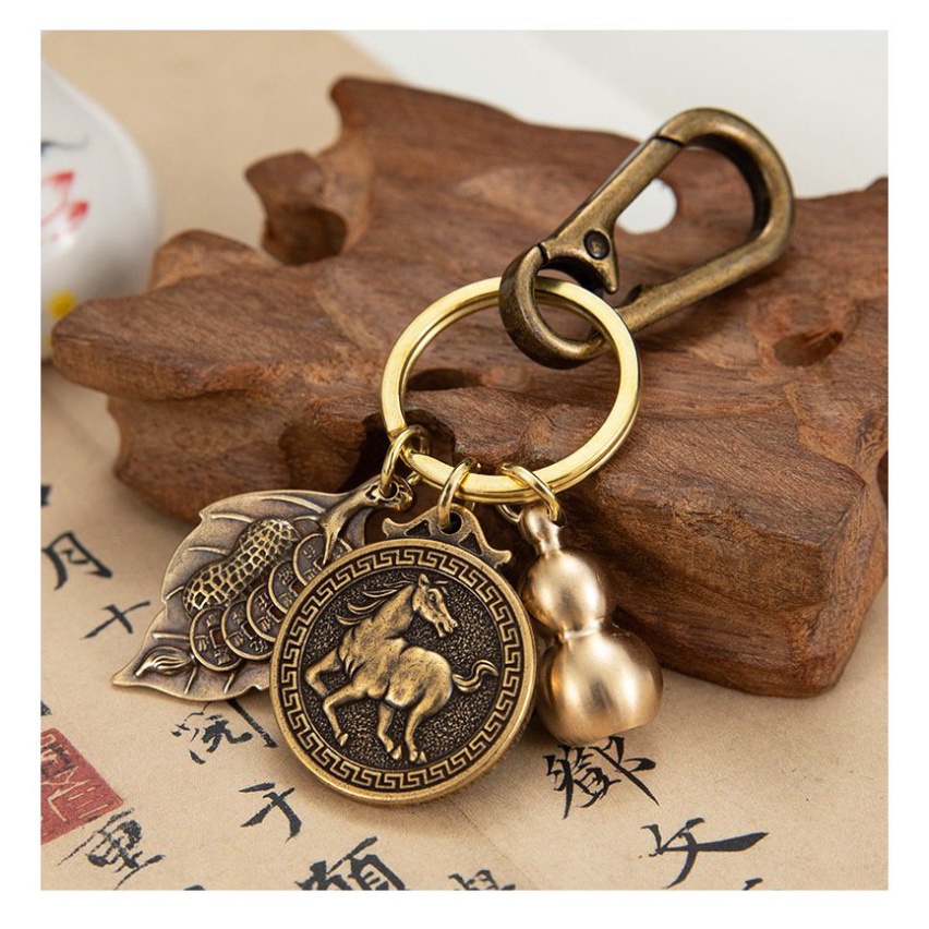 MÓC KHOÁ 12 CON GIÁP BẰNG ĐỒNG XUA ĐUỔI TÀ KHÍ, MANG TÀI LỘC ĐẾN CHO GIA CHỦ.APM