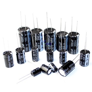 Tụ hóa, tụ điện 6.3v 16v 25v 35v 50v 63v 100v 400v các loại
