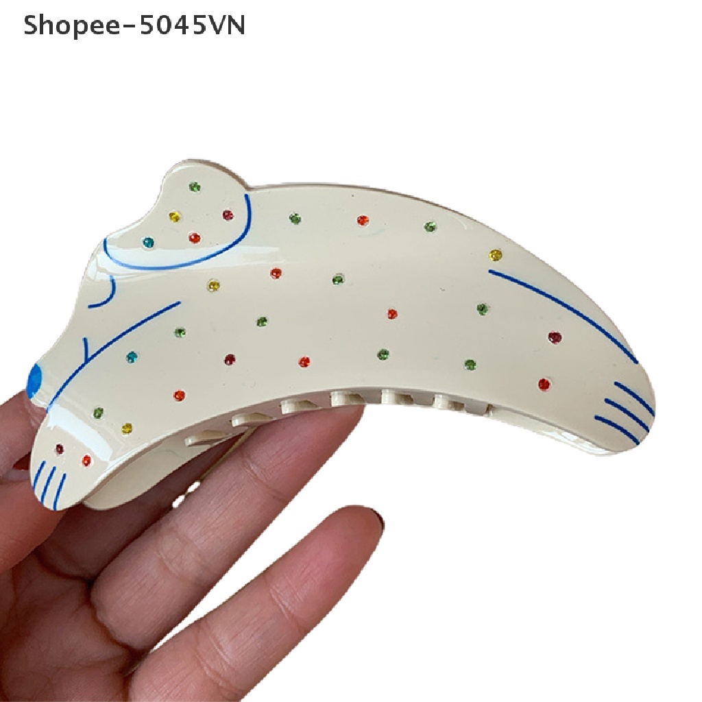 Kẹp Tóc Hình Chó Dalmatian Đính Đá Nhiều Màu Sắc Dễ Thương