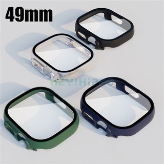 Toàn Bộ Ốp Bảo Vệ Mặt Đồng Hồ Thông Minh iwatch ultra 49mm Bằng PC + Kính Cường Lực 4 7 6 5 4 se 45mm 41mm 40mm 44mm