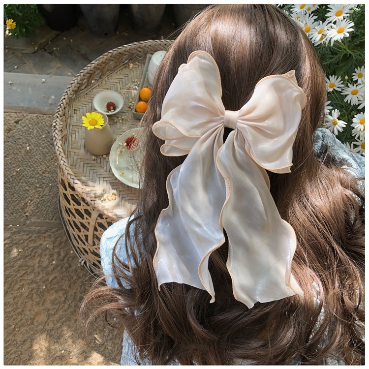 Kẹp Tóc Nơ Cài Tóc Lớn Lưới Phụ Kiện Thời Trang Cho Nữ AB114