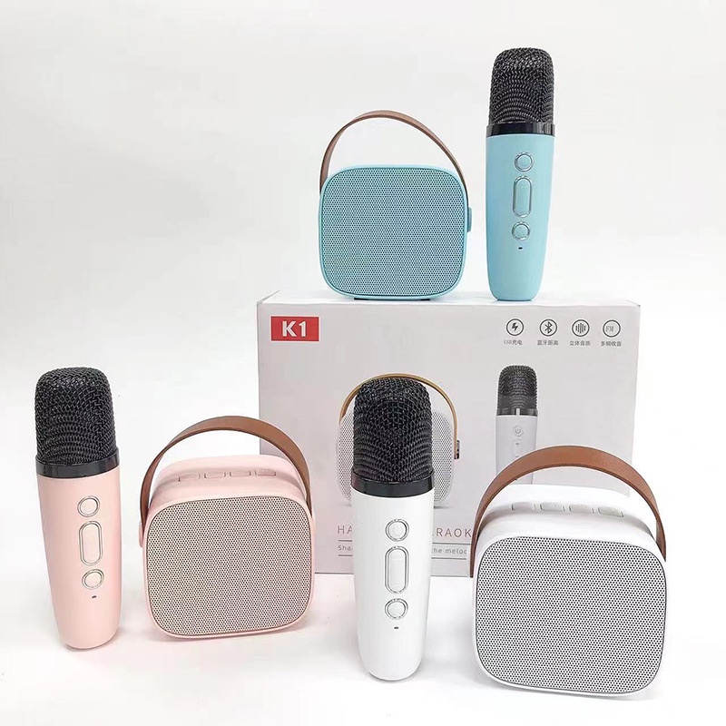 Loa mic bluetooth karaoke K1 mẫu mini dễ thương