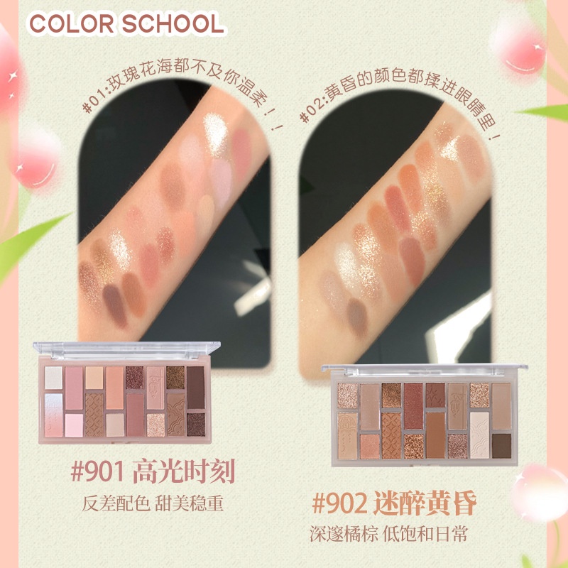 Bảng Phấn Mắt 16 Ô COLOR SCHOOL Night Market CS039