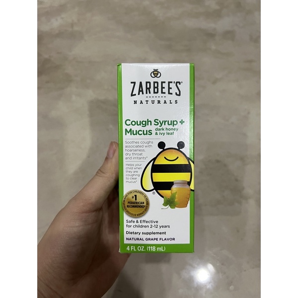 Siro ho tiêu đờm Zarbee’s Cough 118ml Mỹ