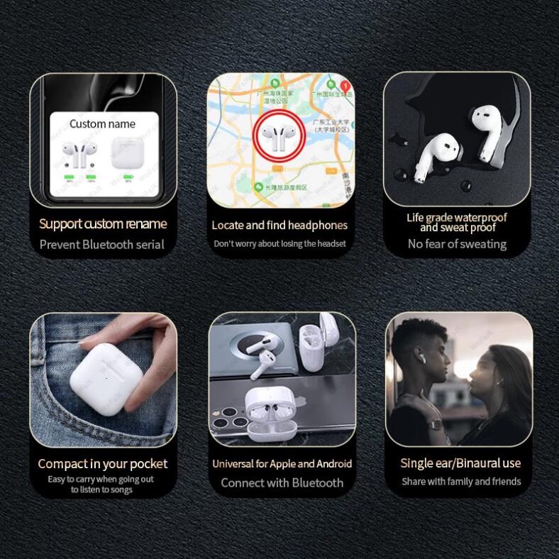 Tai Nghe Nhét Tai Bluetooth Không Dây Air Pro 4 TWS Cho Xiaomi Android Lenovo