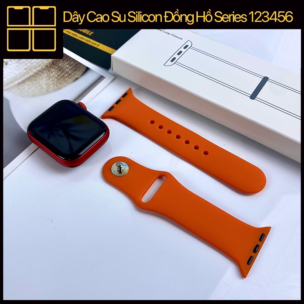 Dây đồng hồ cao su silicone dây đeo đồng hồ series 1/2/3/4/5/6/7 Size 38/40/41/42/44/45mm 88Mobile