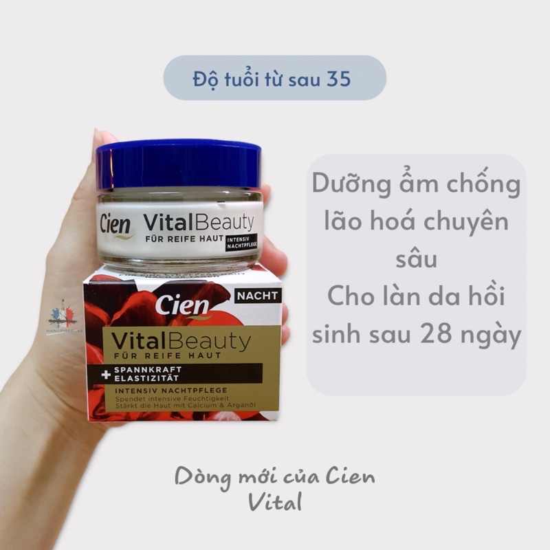 Dòng nâng cấp của Cien Q10 Kem Cien Vital Dưỡng da chống lão hóa sau 30 tuổi _Bill Đức