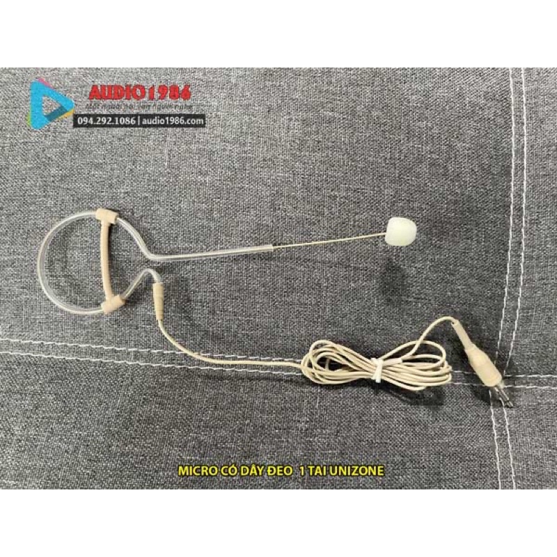 Micro hạt gạo có dây, mic màu da gài tai cho máy trợ giảng