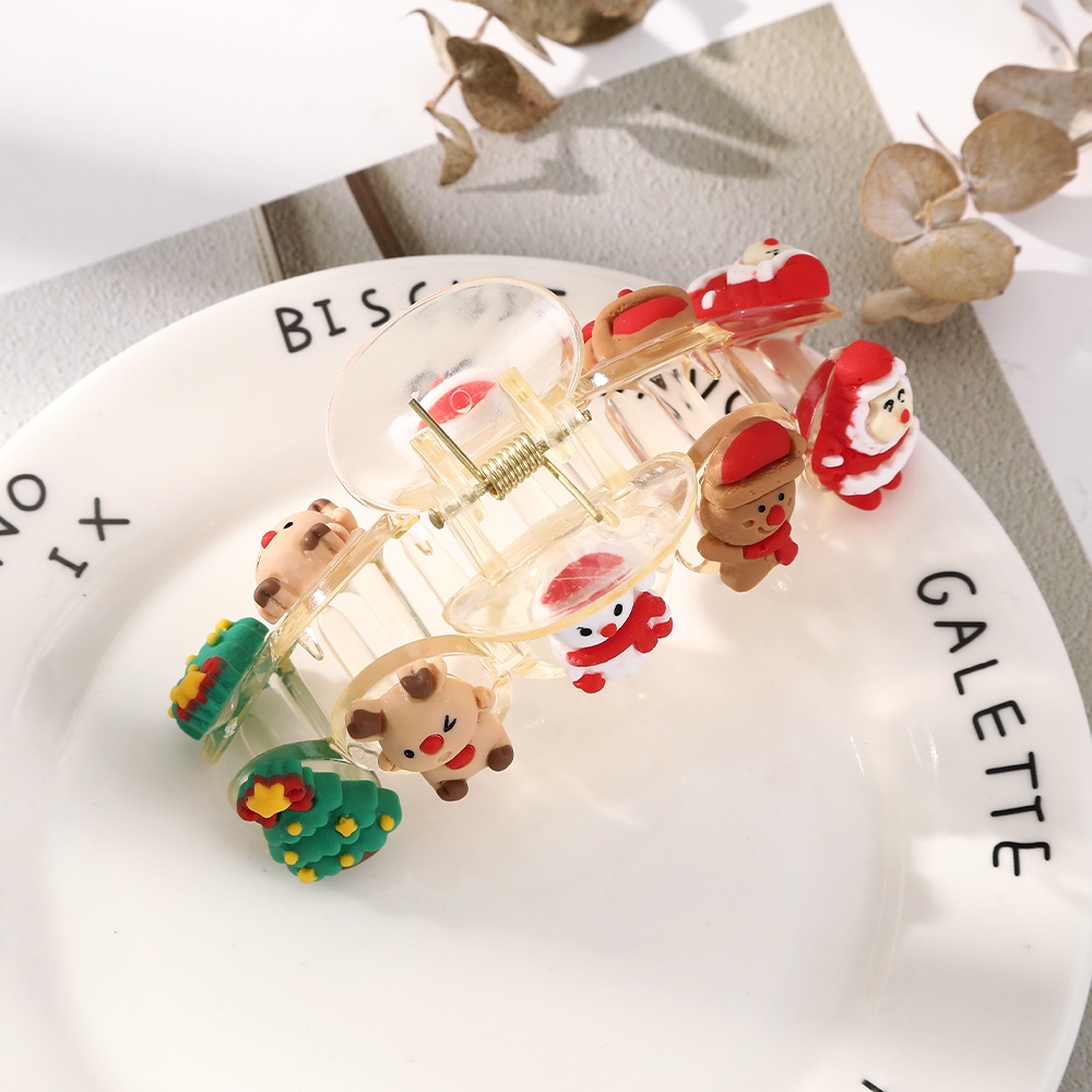 Haimeikang Kẹp Tóc Hình Ông Già Noel Dễ Thương