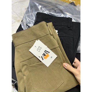 Quần Baggy Nữ Lưng Cao, Chất Mềm Dáng Basic