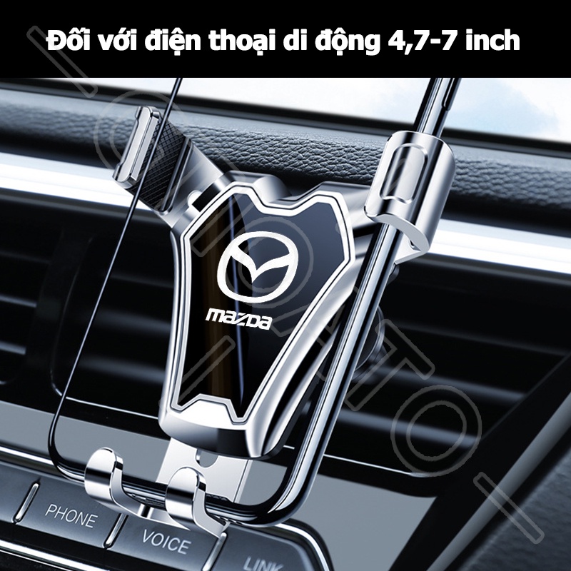 GTIOATO Giá Đỡ Điện Thoại Trên Ô Tô Giá Để ĐiệN ThoạI TrêN Ô Tô Cửa Gió Giá Đỡ ĐiệN ThoạI Oto Giá Treo ĐiệN ThoạI TrêN Ô Tô Phụ KiệN Ô Tô Cho Mazda 3 5 CX7 MX5 6 Wagon CX5 2 RX7 CX30 CX-3 CX8 CX3 Atenza BT50 323 Axela CX9 RX8