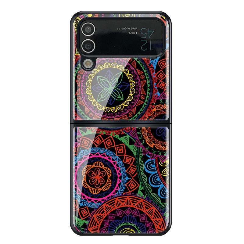 Vỏ Bao Da Điện Thoại Kiểu Dân Tộc Cho samsung galaxy z flip 4 flip3 5g