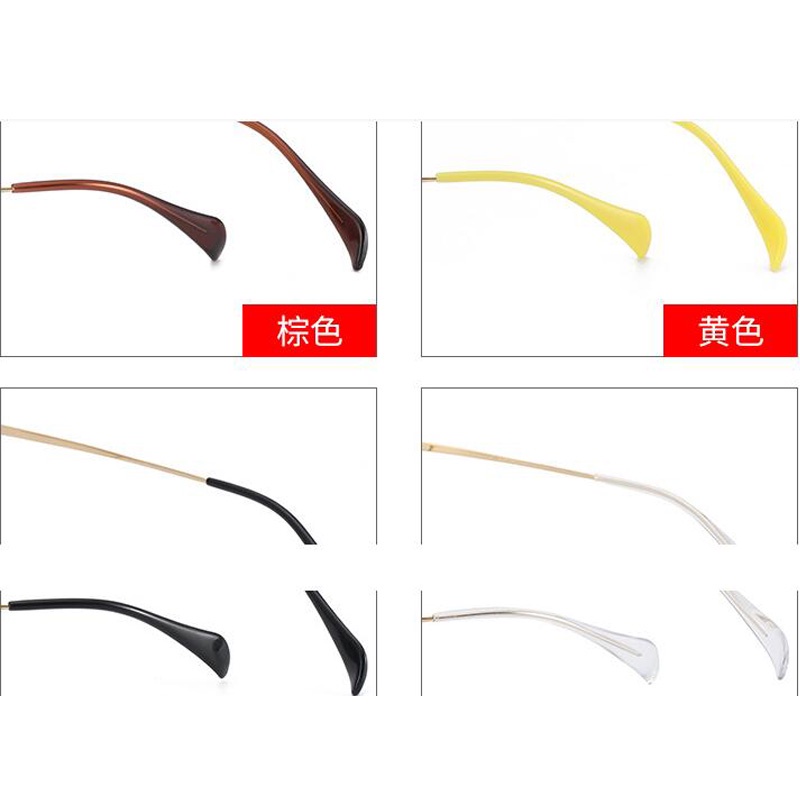 Set 2 Cặp Vỏ Bọc Mắt Kính Chống Trơn Chống Dị Ứng Có Móc Tai