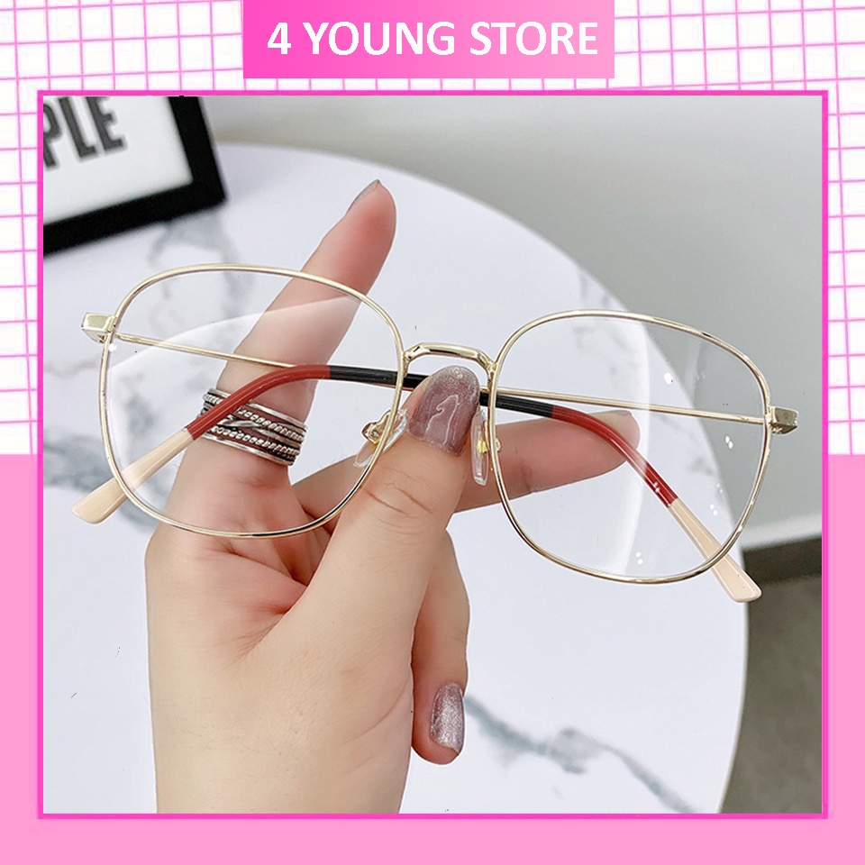 Gọng kính cận nữ cao cấp phong cách Hàn Quốc hot nhất 2022 chất hợp kim phối màu siêu xinh thời trang đẹp giá rẻ 106