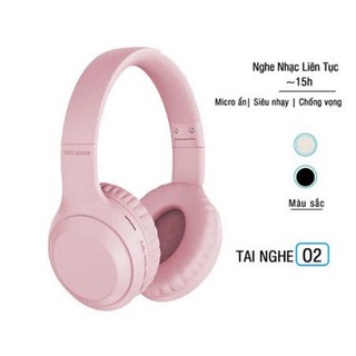Tai nghe chụp Tai Không dây Rockspeca O2 âm thanh cực hay, nghe nhạc 15H headphone bluetooth chính hãng