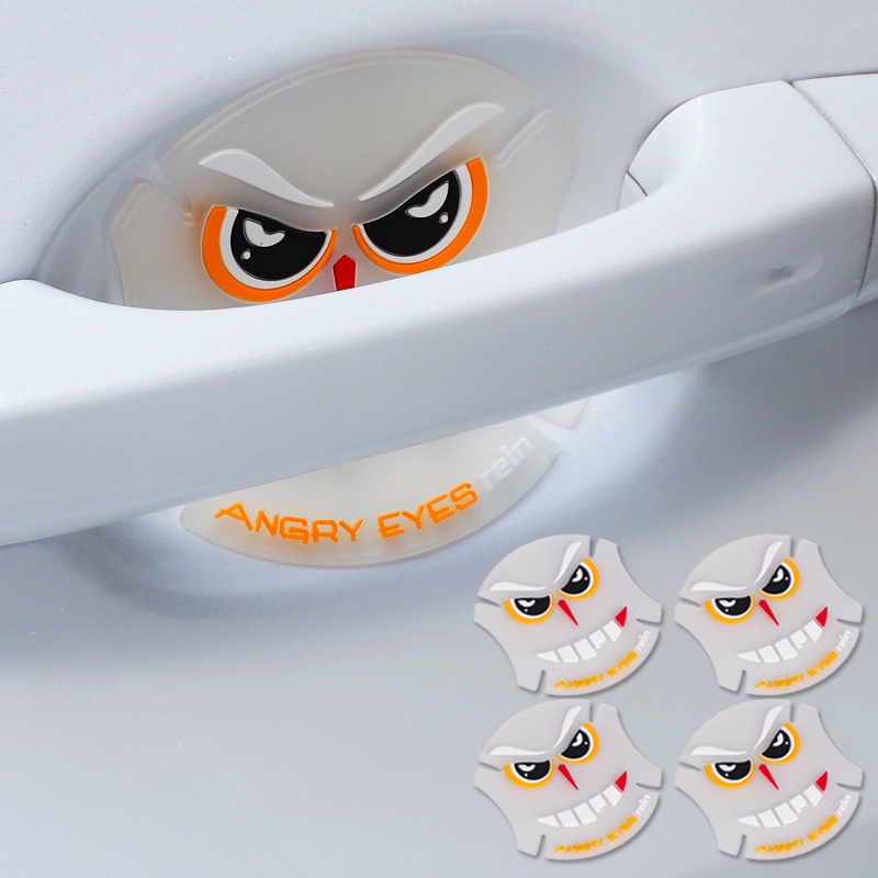 Miếng Dán Chống Trầy Xước Hõm Cửa Xe Hơi Tay Nắm Cửa Họa Tiết Nhiều Nhân Vật Hoạt Hình