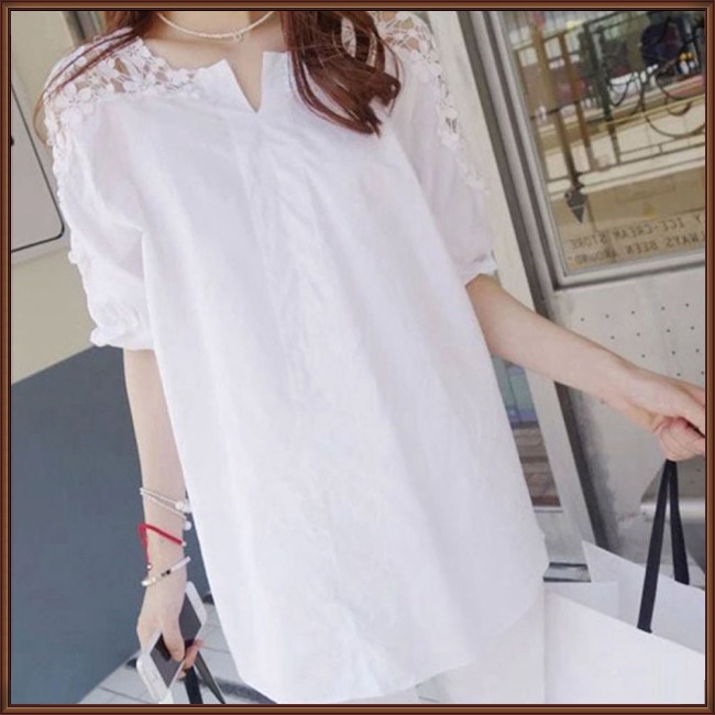 Áo Sơ Mi Dáng Rộng Cỡ Lớn Thêu Họa Tiết Thời Trang Mùa Hè Cho Nữ