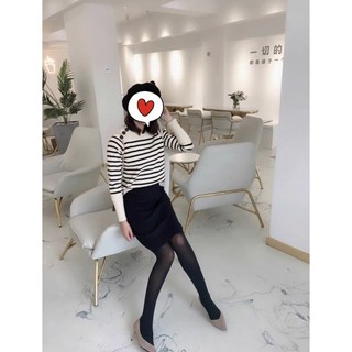 Chân váy len dáng ngắn xẻ tà (Ảnh+video thực tế)