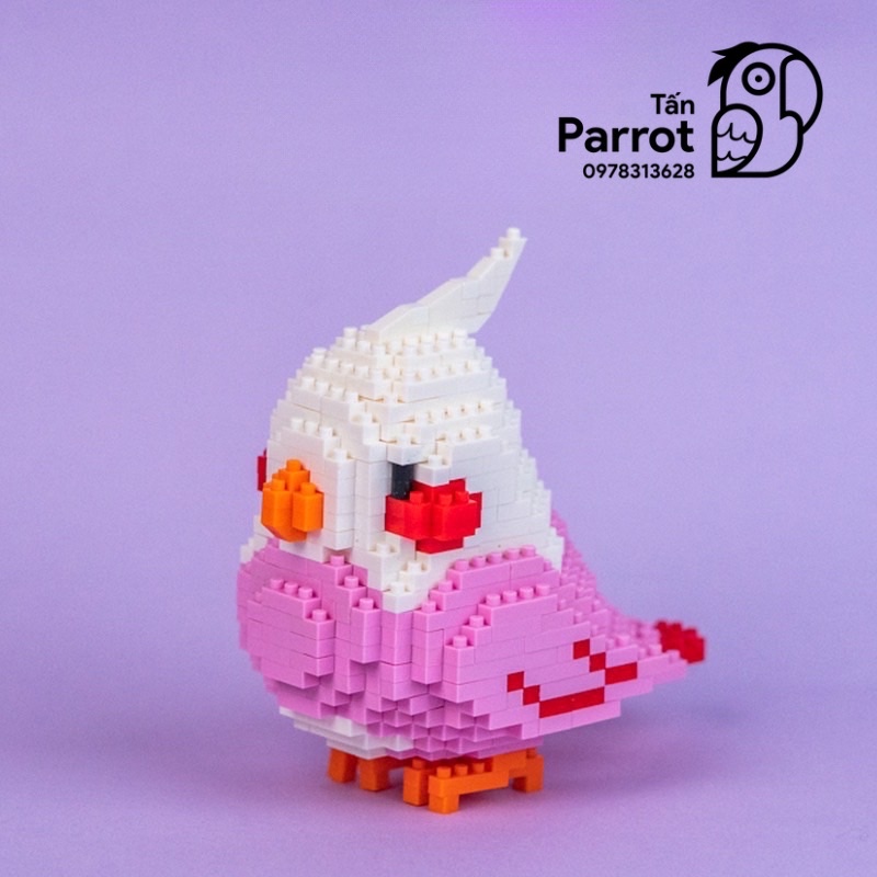 Lắp ráp Lego hình vẹt cao cấp