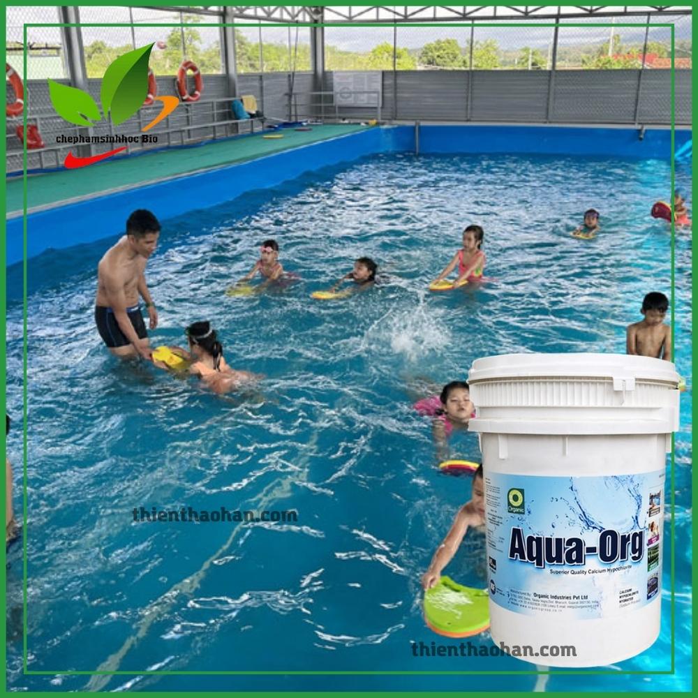 Bột khử khuẩn Clorin. Sản phẩm AQUA ORG hàng Ấn Độ. Thùng 45kg